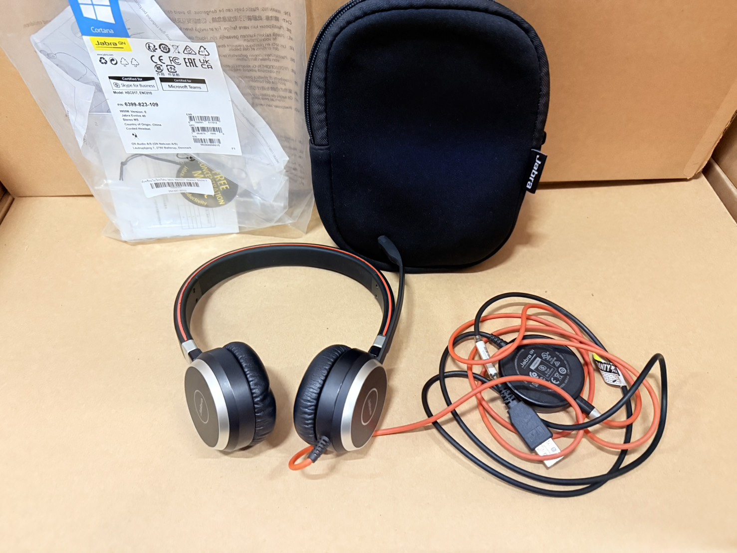ขาย หูฟังพร้อมไมโครโฟน Jabra HSC017 (Stereo) Evolve