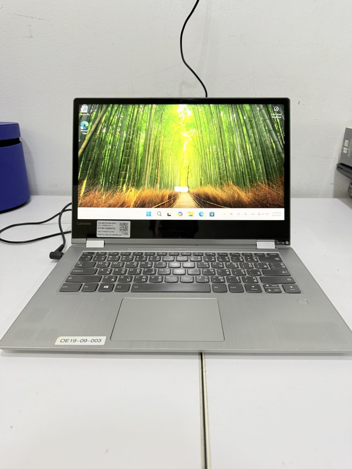 ขาย Lenovo YOGA 530-14IKB (i5-8250U/8GB/M.2 256GB/MX130 2GB)+Adapter+กระเป๋า ขอบจอมืด แบเสื่อม กรอบปิดที่จอหลุด