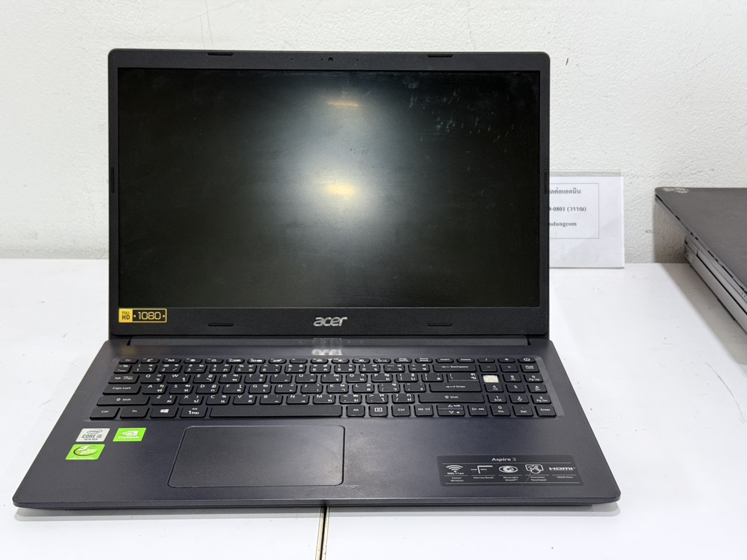 ขาย Acer Aspire 3 (4GB/NO SSD) NO  Adapter + กระเป๋า เปิดไม่ติด จอมีรอย ปุ่มหลุด