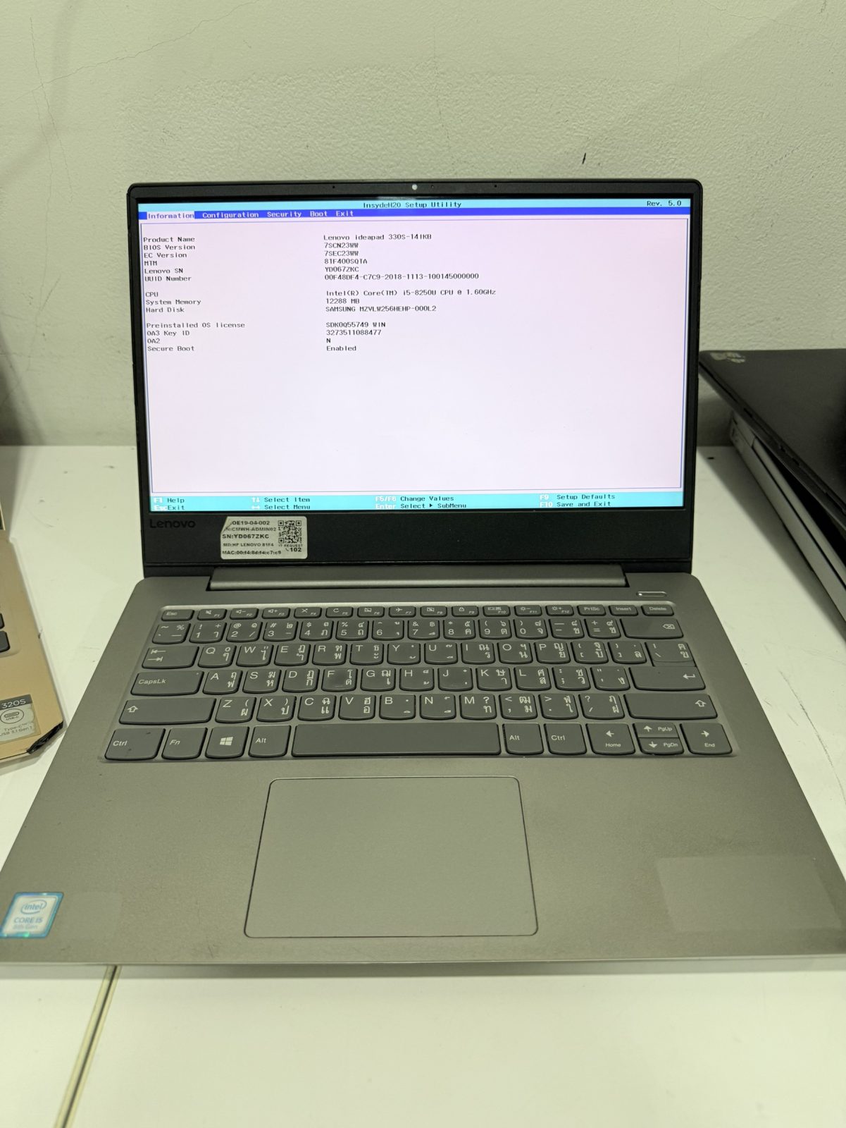 ขาย Lenovo ideapad 330S-14IKB(i5-8250U/12GB/M.2 256GB/AMD530 2GB)