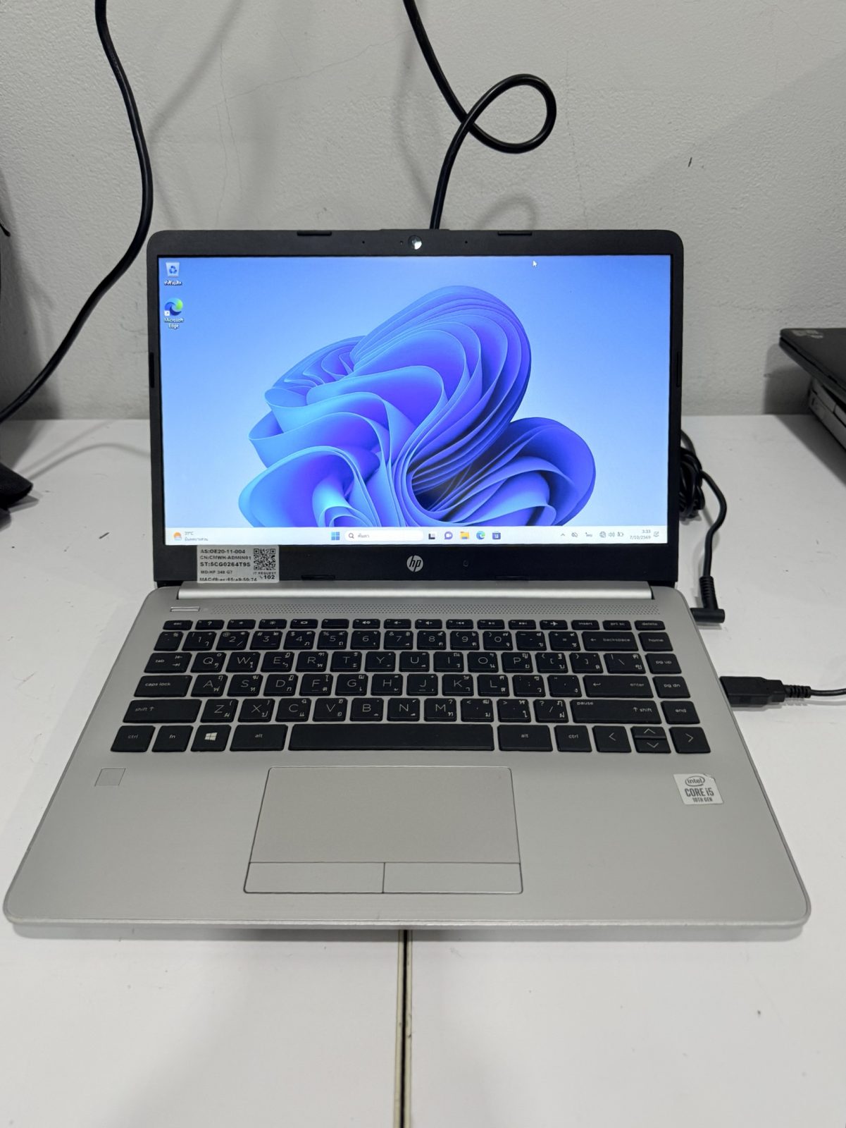 ขาย HP 348 G7 (i5-10210U/8GB/M.2 512GB)+Adapter+กระเป๋า แบต 100% Touchpadเสีย เครื่องมีรอยตามการใช้งาน จอเบิร์นบางๆ