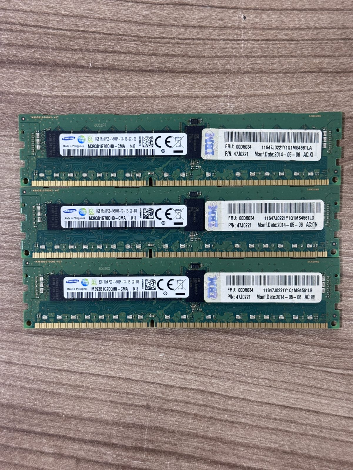 ขาย Samsung 8GB 1Rx4 PC3-14900R ***Ram Server