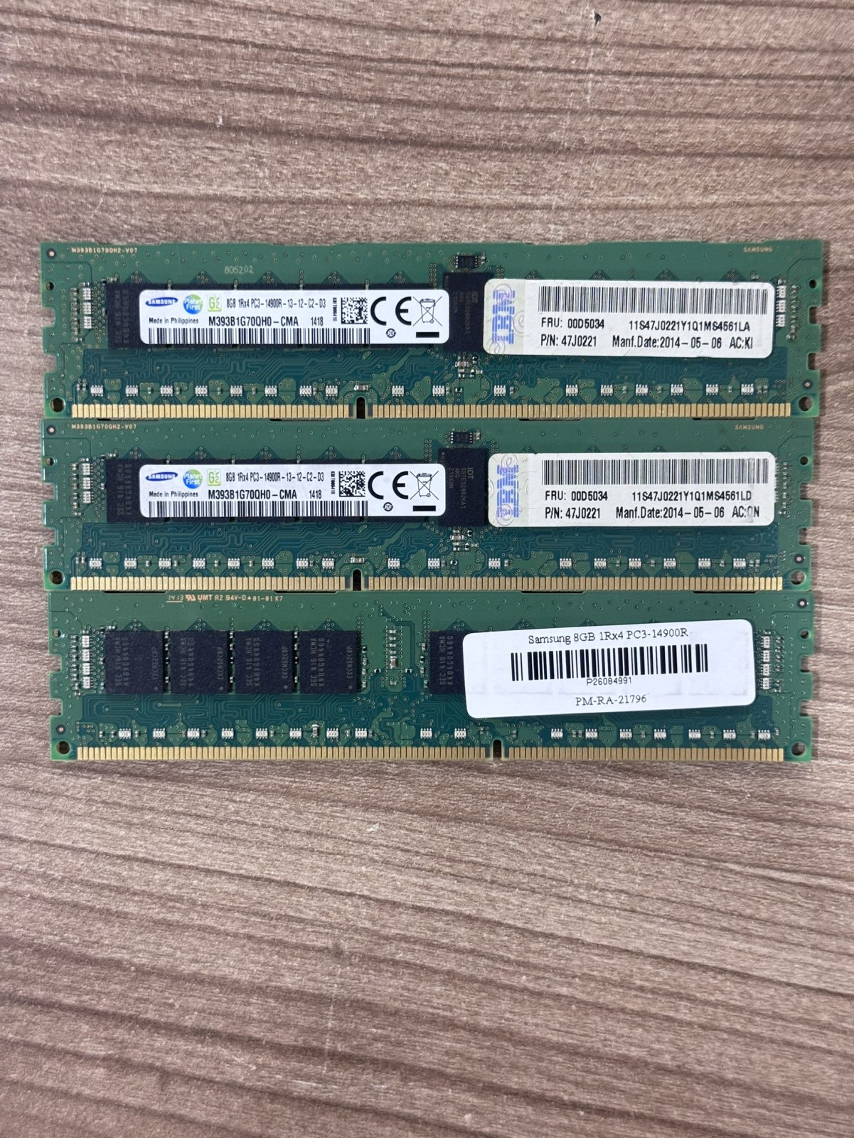 ขาย Samsung 8GB 1Rx4 PC3-14900R ***Ram Server รูปที่ 2