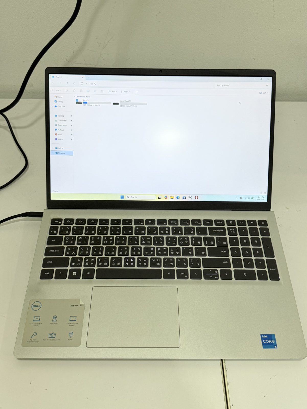 ขาย Dell inspiron 15 3520 (i5-1235U/16GB/HDD 1TB/M.2 512GB)+Adapter แบต 82% คีย์บอร์ดจีน