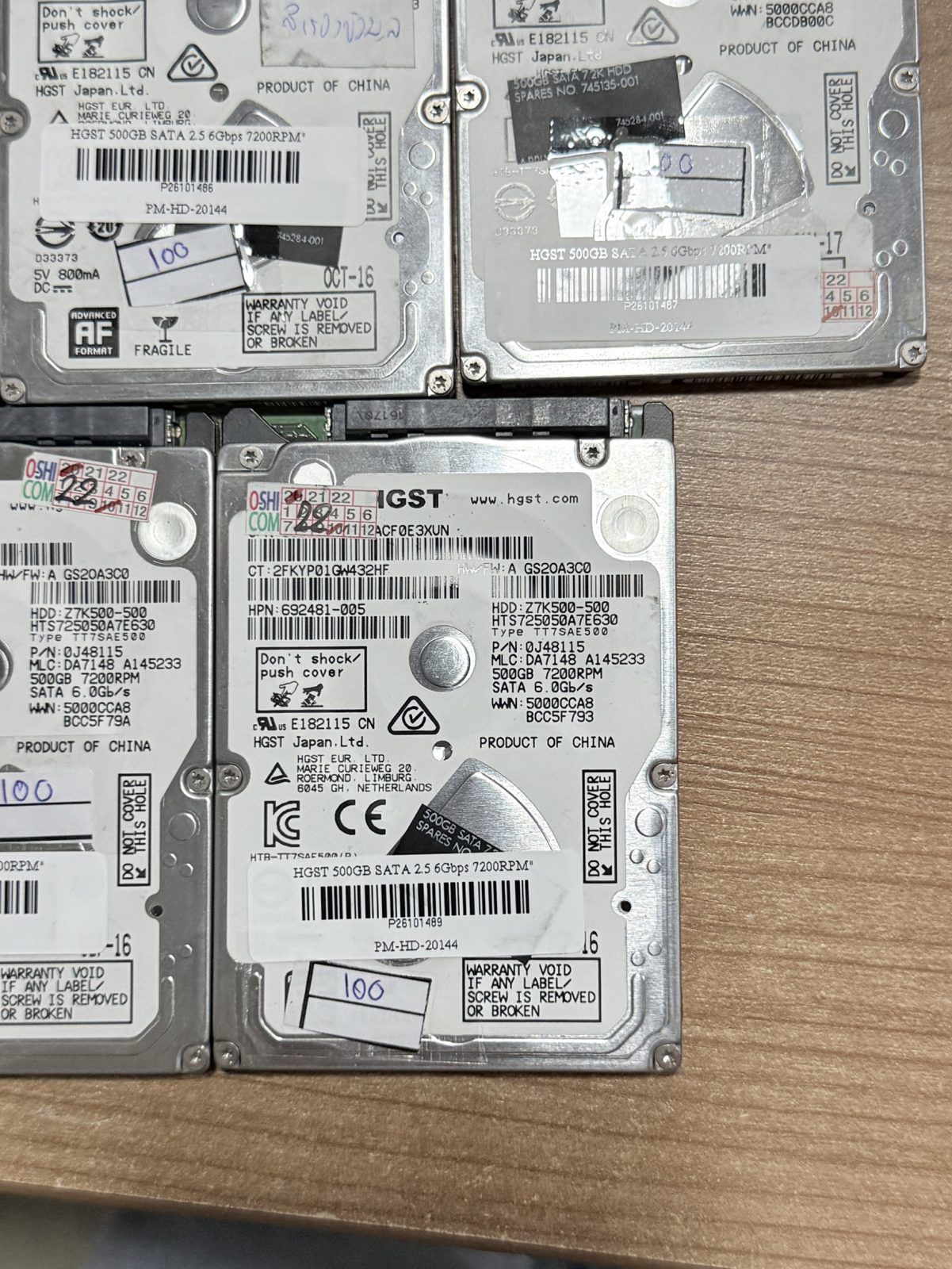 ขาย HGST 500GB SATA 2.5 6Gbps 7200RPM" รูปที่ 2