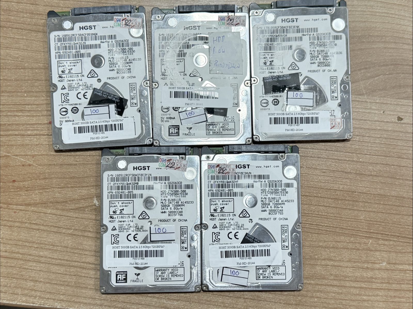 ขาย HGST 500GB SATA 2.5 6Gbps 7200RPM" รูปที่ 3
