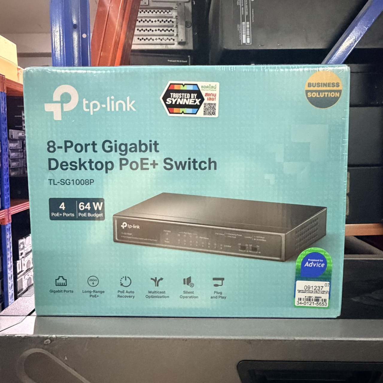 ขาย TP-Link Gigabit Switching Hub 8 Port TP-LINK TL-SG1008P (7'',4 PoE)