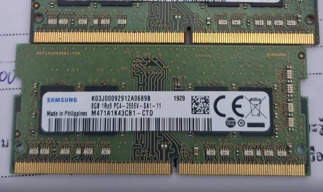 ขาย ram notebook samsung 8GB  2666v