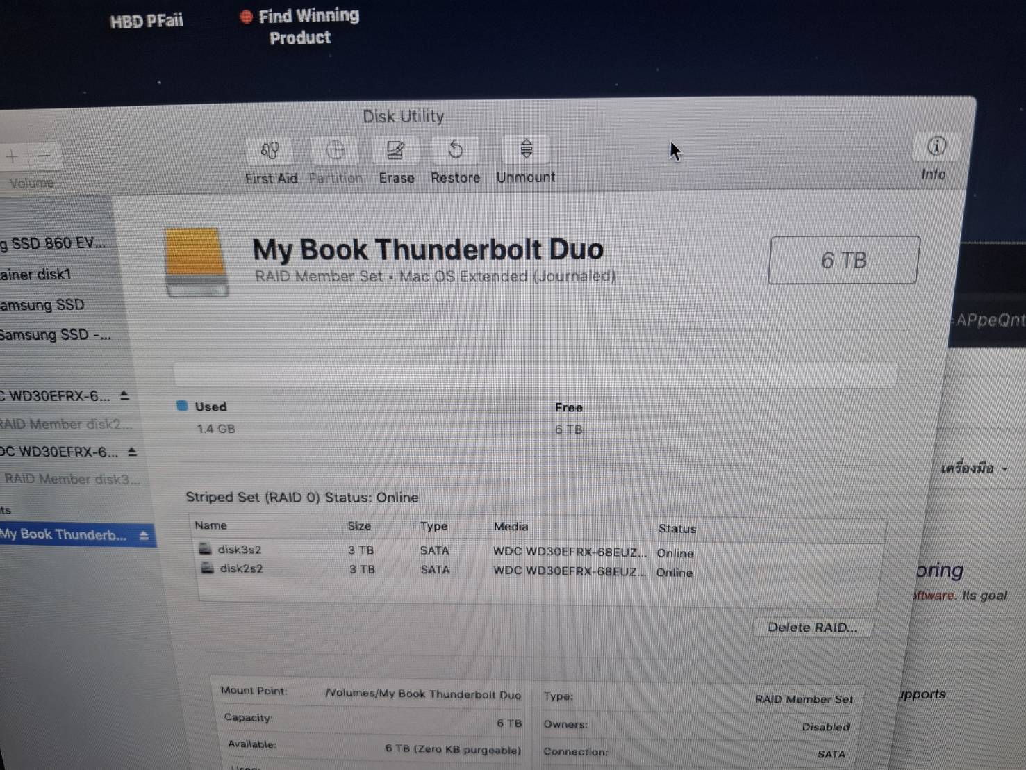 ขาย WD My Book Thunderbolt Duo ความจุ 6TB รูปที่ 2