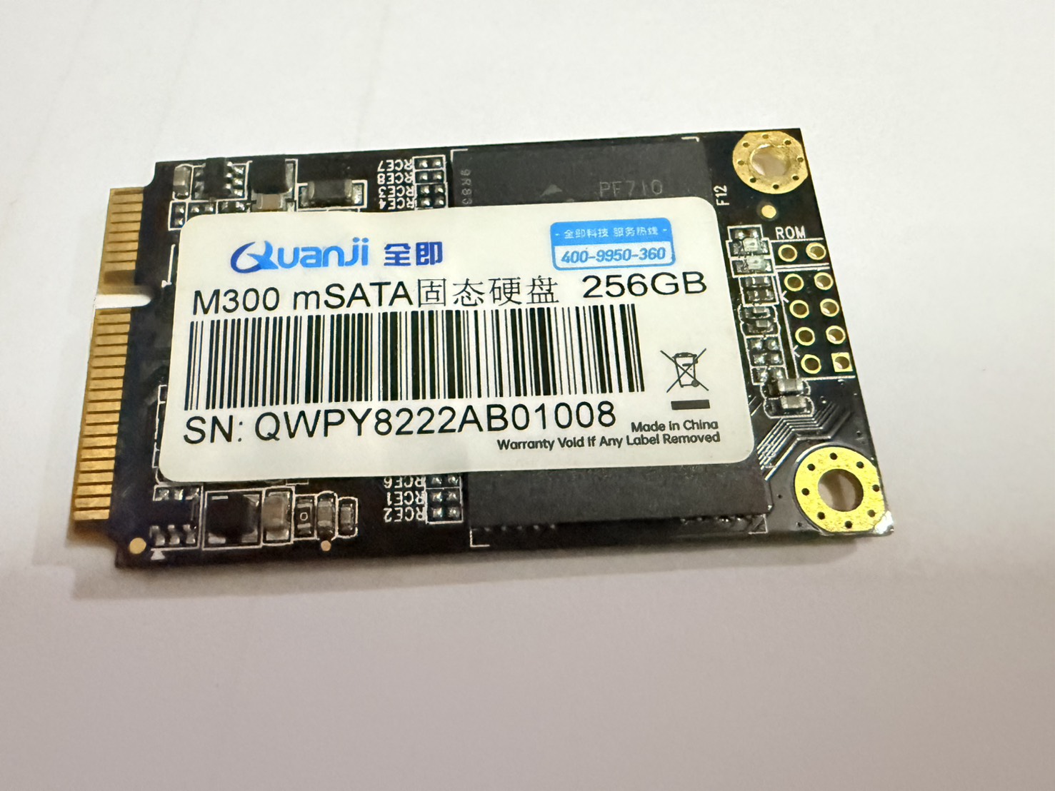 ขาย เอสเอสดี mSATA SSD Quanji SSD 256GB MSATA