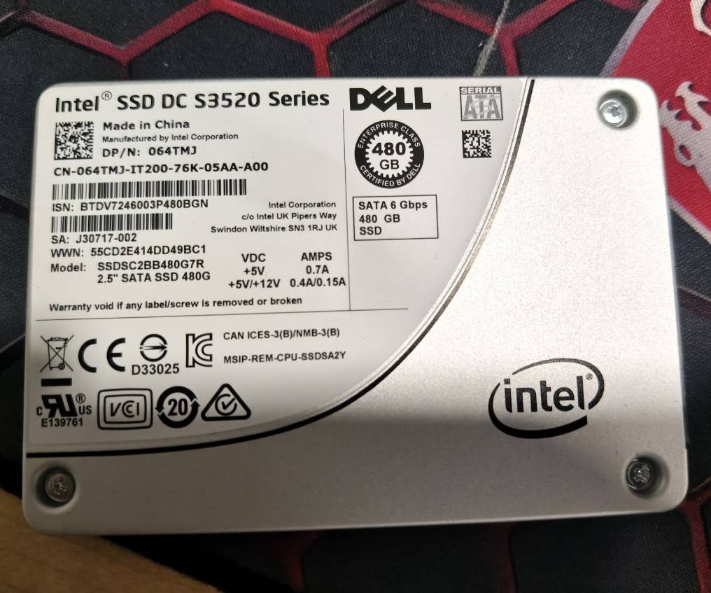 ขาย dell x intel ssd dc s3529 series 480GB harddisk ระดับ ent