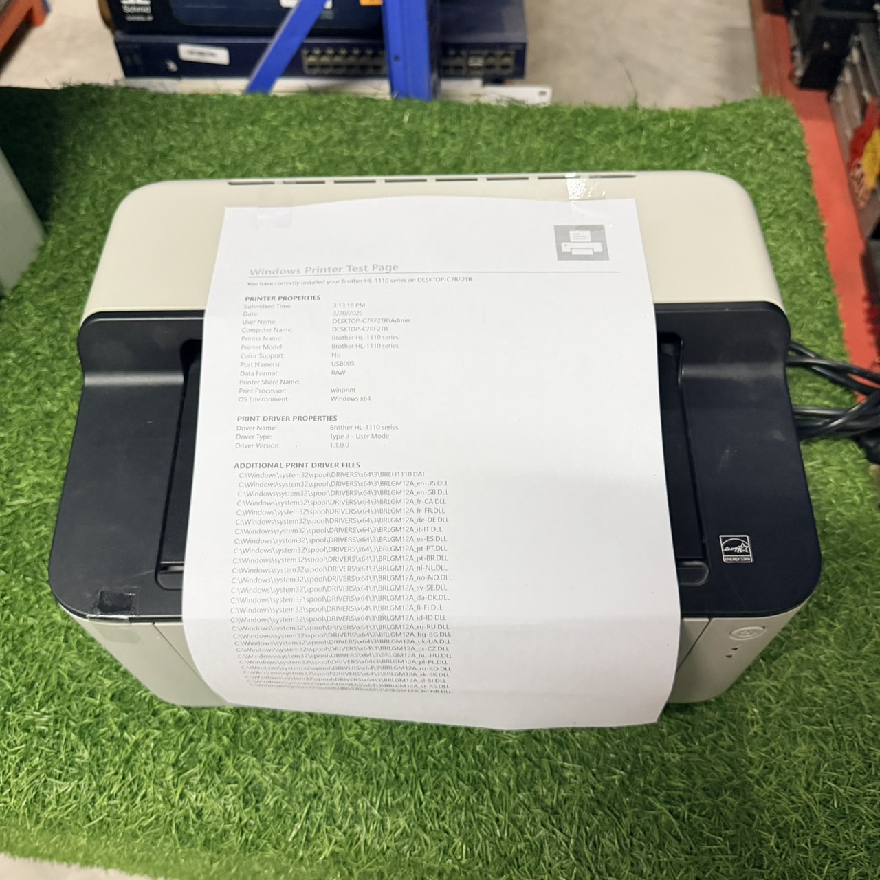 ขาย Brother HL-1110  Laser Printer *** หมึกใกล้หมด รูปที่ 2