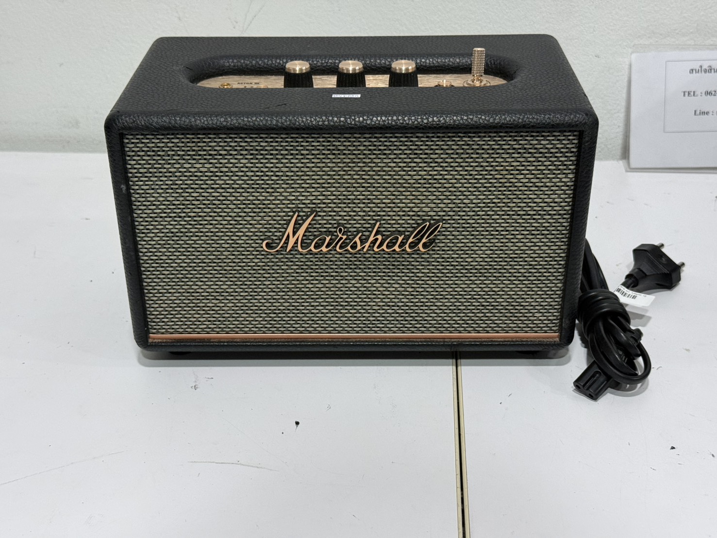 ขาย ลำโพง Marshall ACTON III + สาย AC มี รอยถลอก