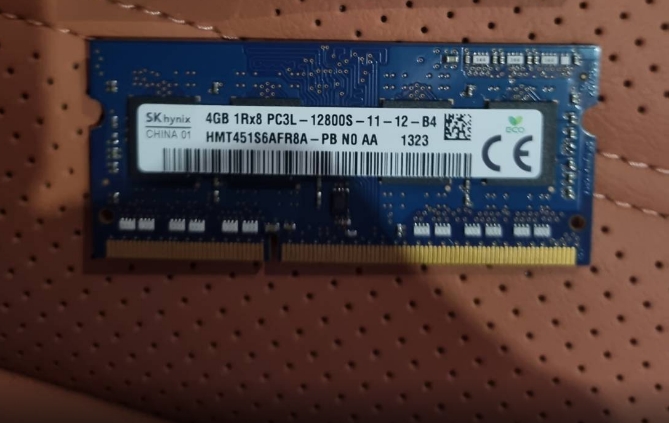 ขาย ram notebook ddr3 sk hynix 4 GB pc3l 12800s