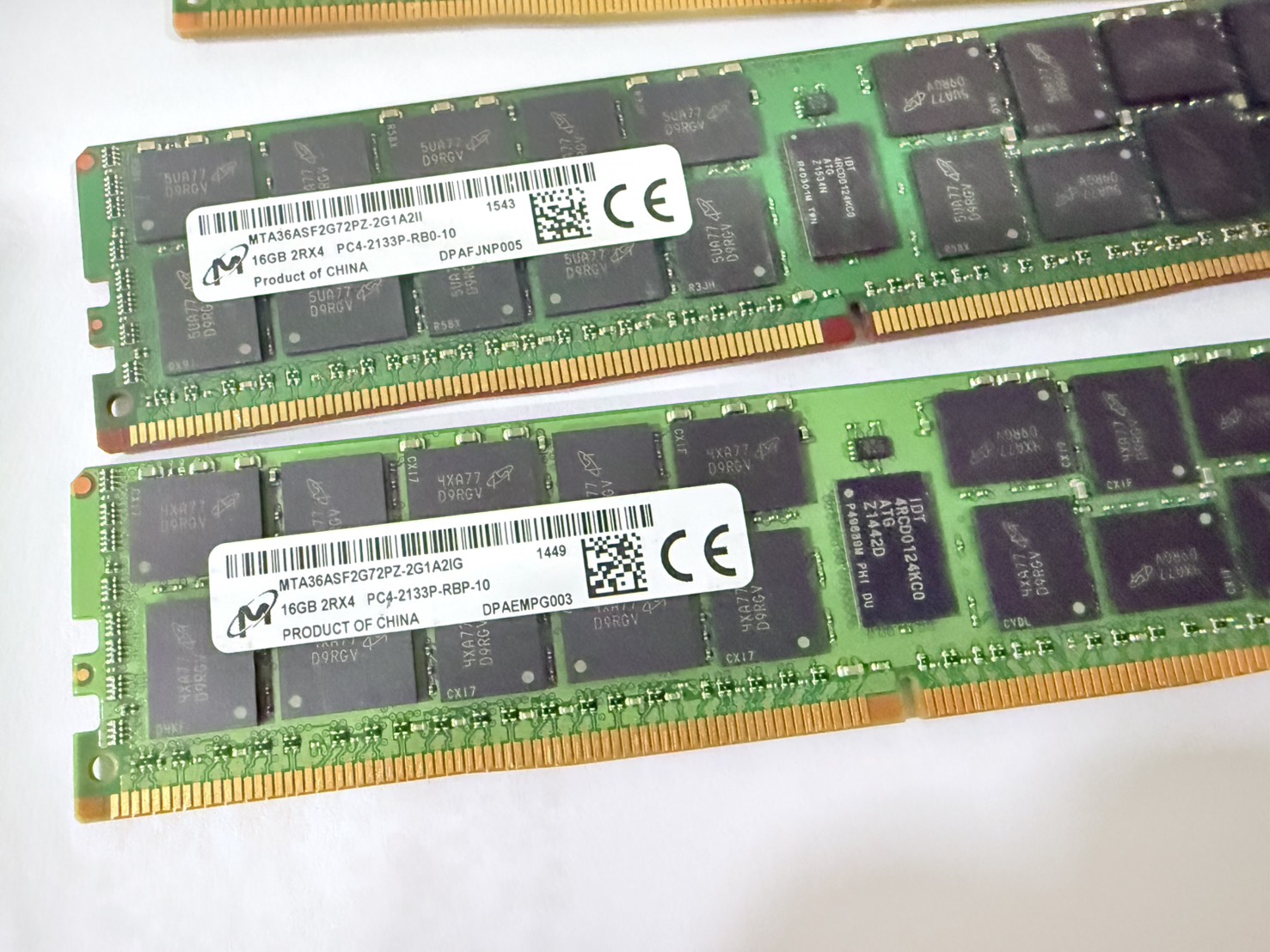 ขาย แรม สำหรับ Server,Workstation Micron 16GB 2Rx4 PC4-2133P-RBP-10