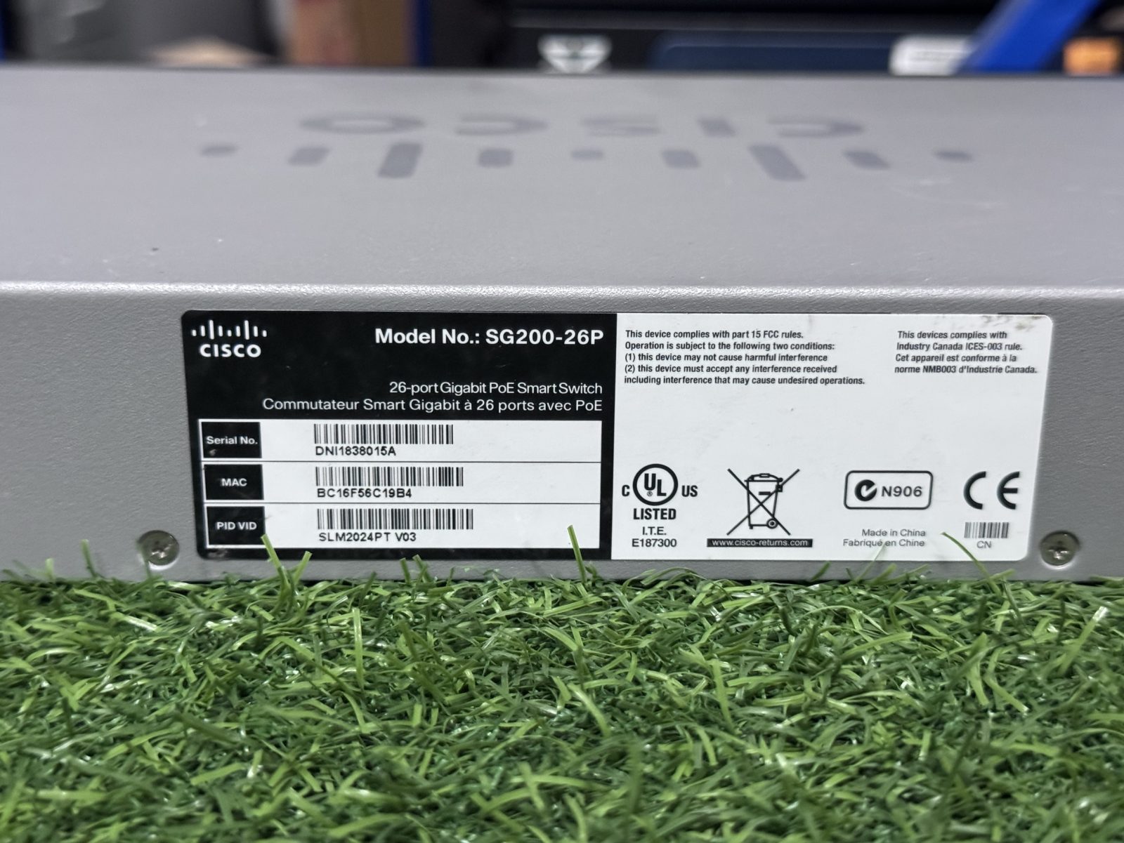 ขาย Cisco (SG200-26P) 26-Port Gigabit PoE Smart Switch รูปที่ 5