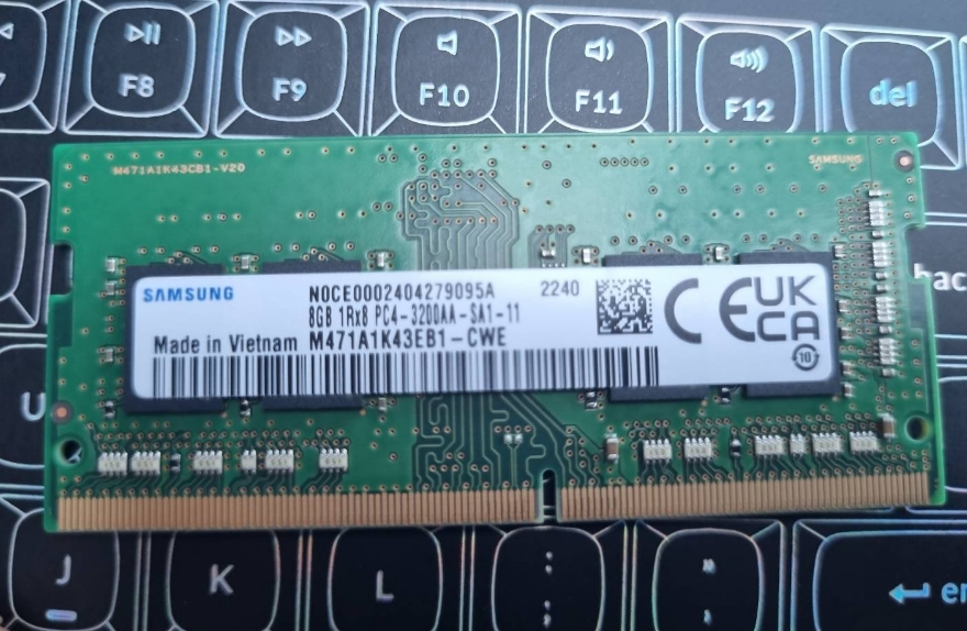 ขาย Ram notebook Samsung 8GB pc4-3200AA