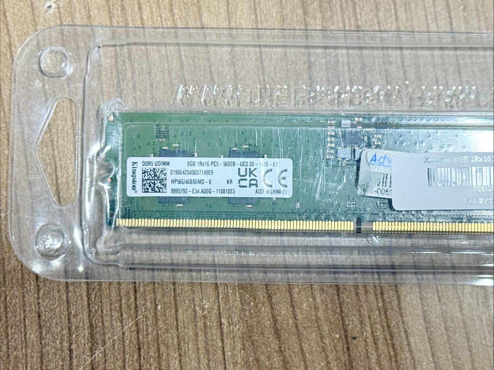 ขาย Kingston 8GB 1Rx16 PC5-5600B-UCO รูปที่ 3