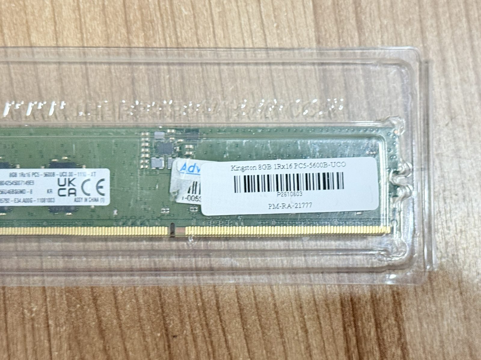 ขาย Kingston 8GB 1Rx16 PC5-5600B-UCO รูปที่ 4