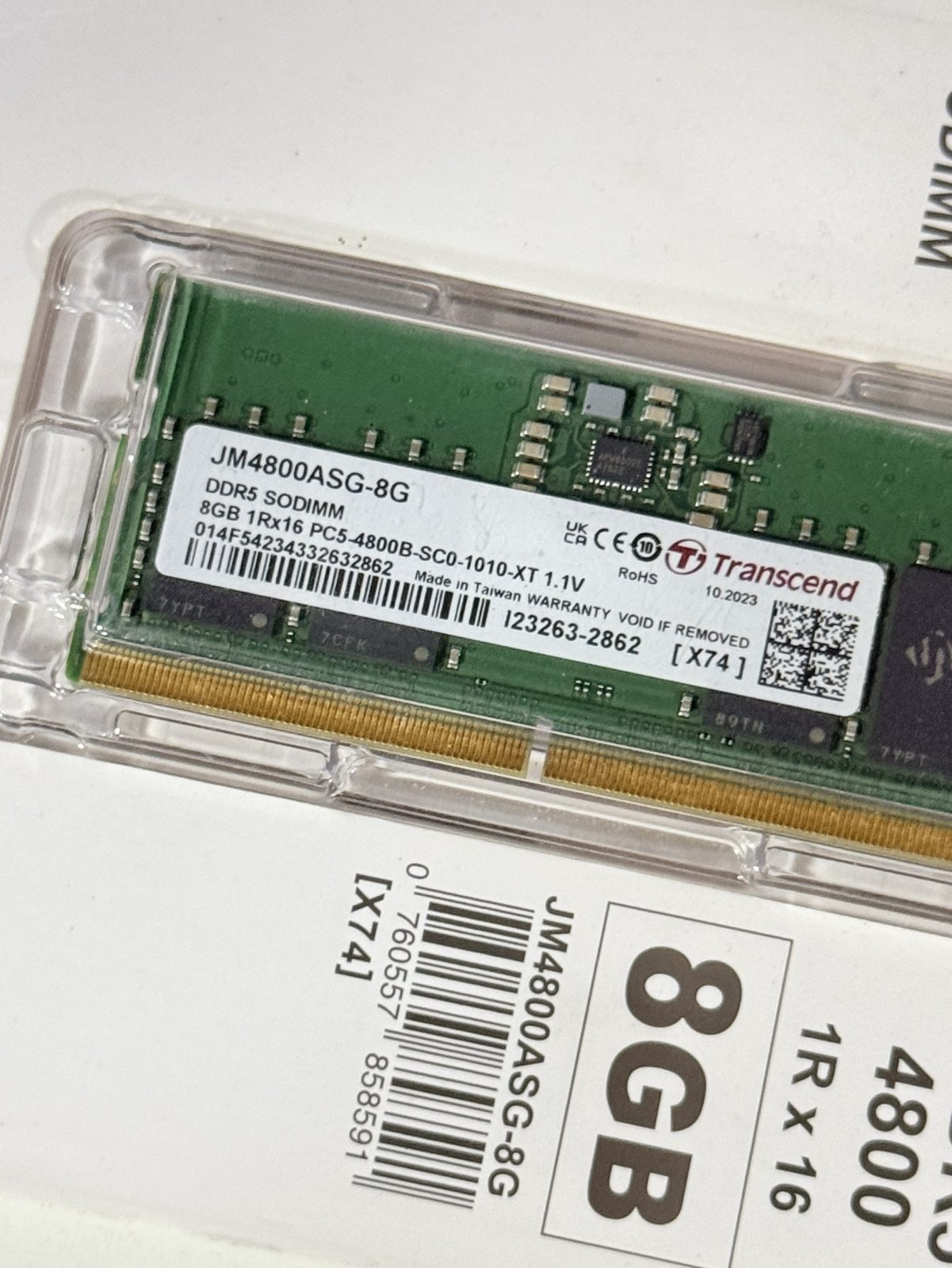 ขาย Transcend 8GB 1Rx16 PC5-4800B-SCO รูปที่ 3