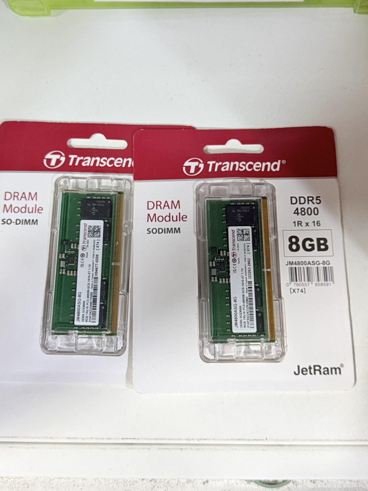 ขาย Transcend 8GB 1Rx16 PC5-4800B-SCO รูปที่ 5