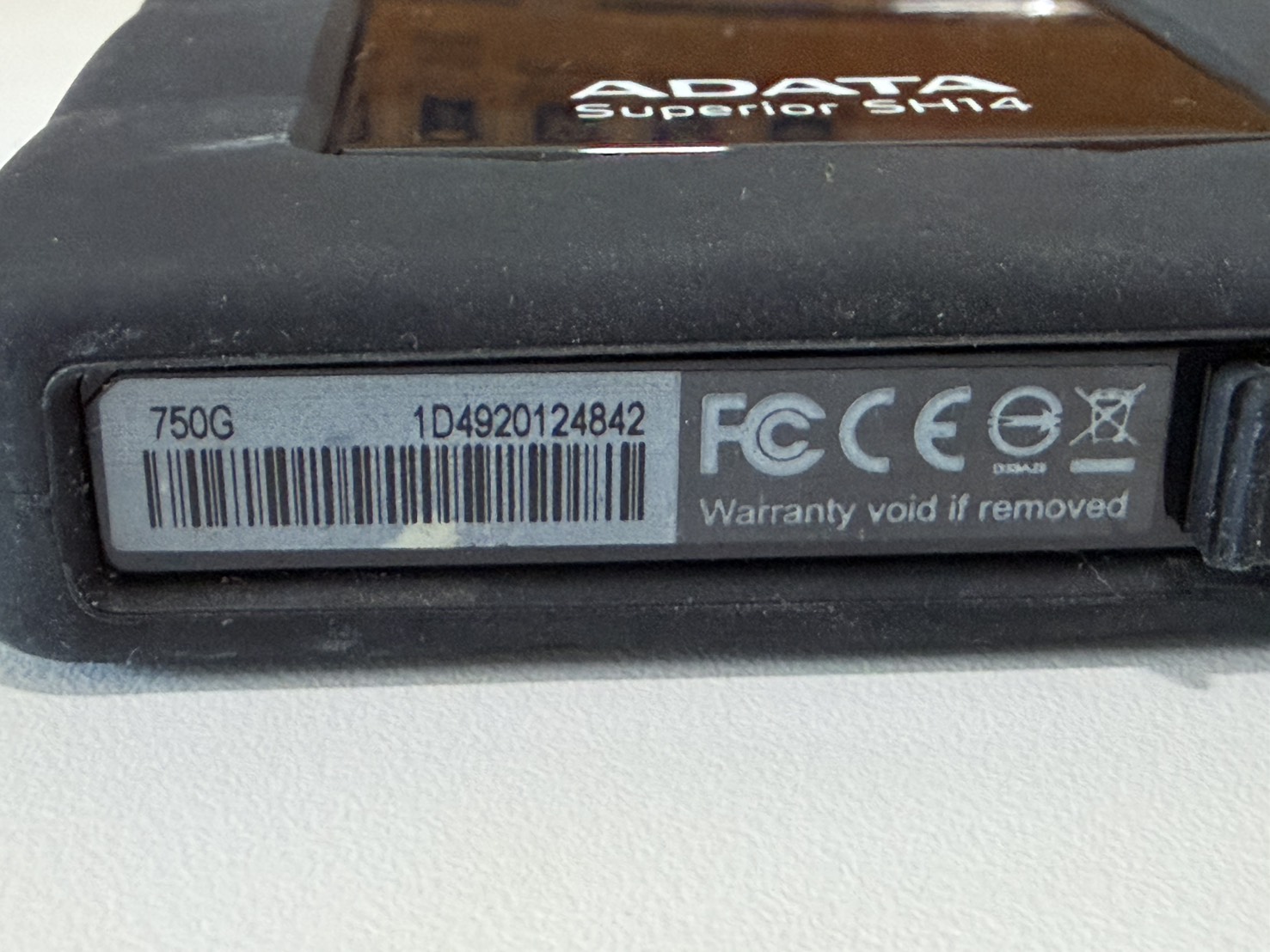 ขาย Adata External  HDD 750GB + สาย รูปที่ 2