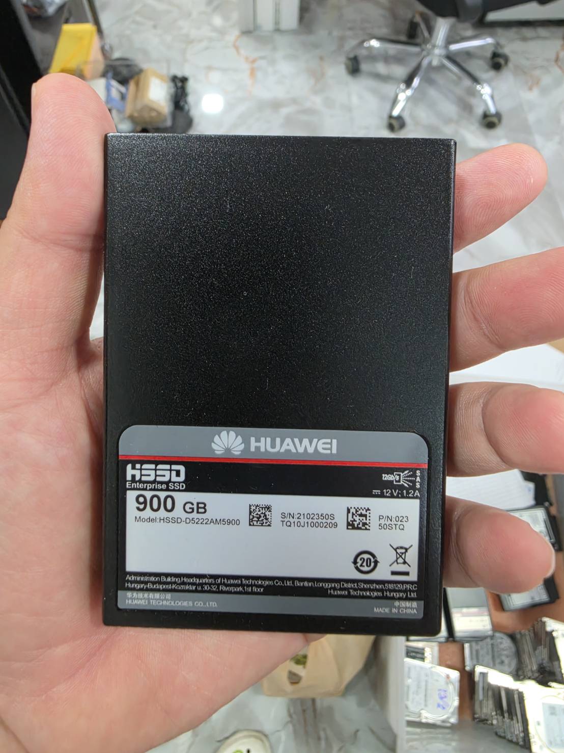 ขาย ssd huawei 900GB u2