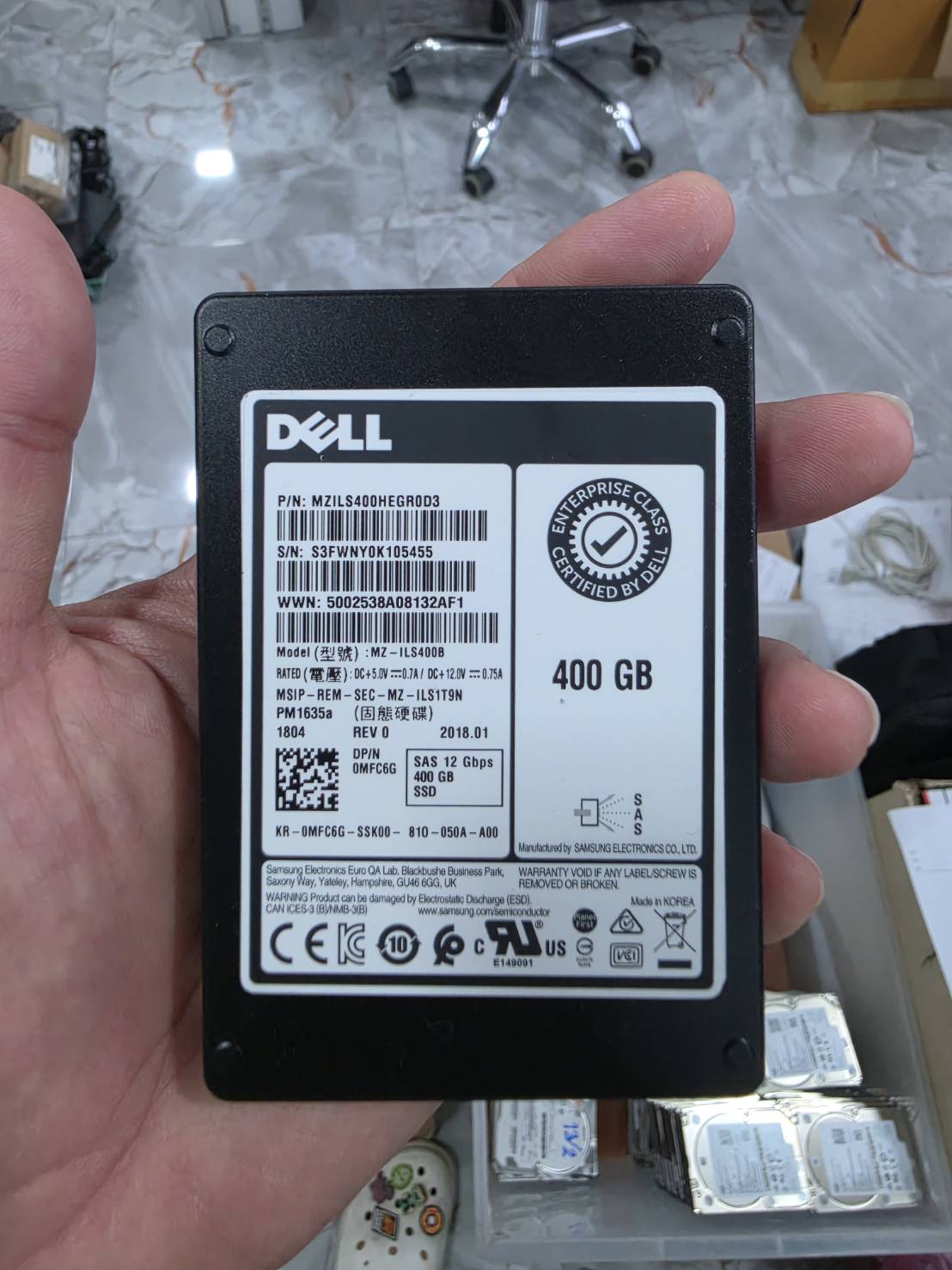 ขาย Dell SAS SSD 400GB Ent