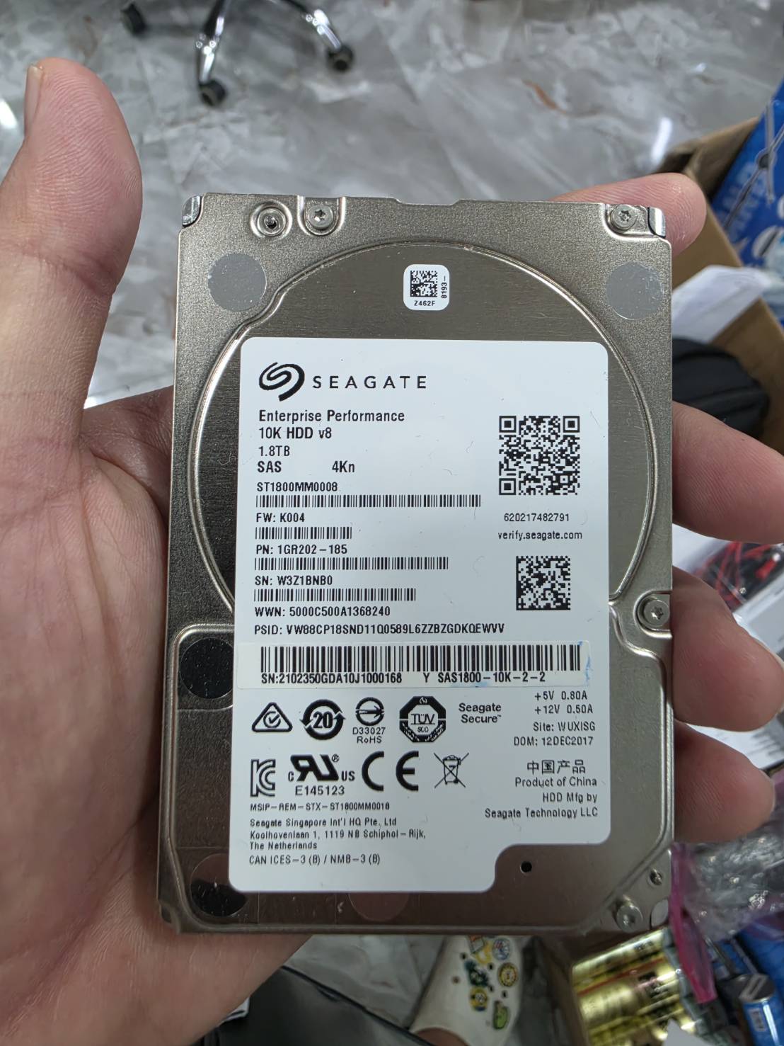 ขาย Harddisk sas seagate 10 k 1.8 TB