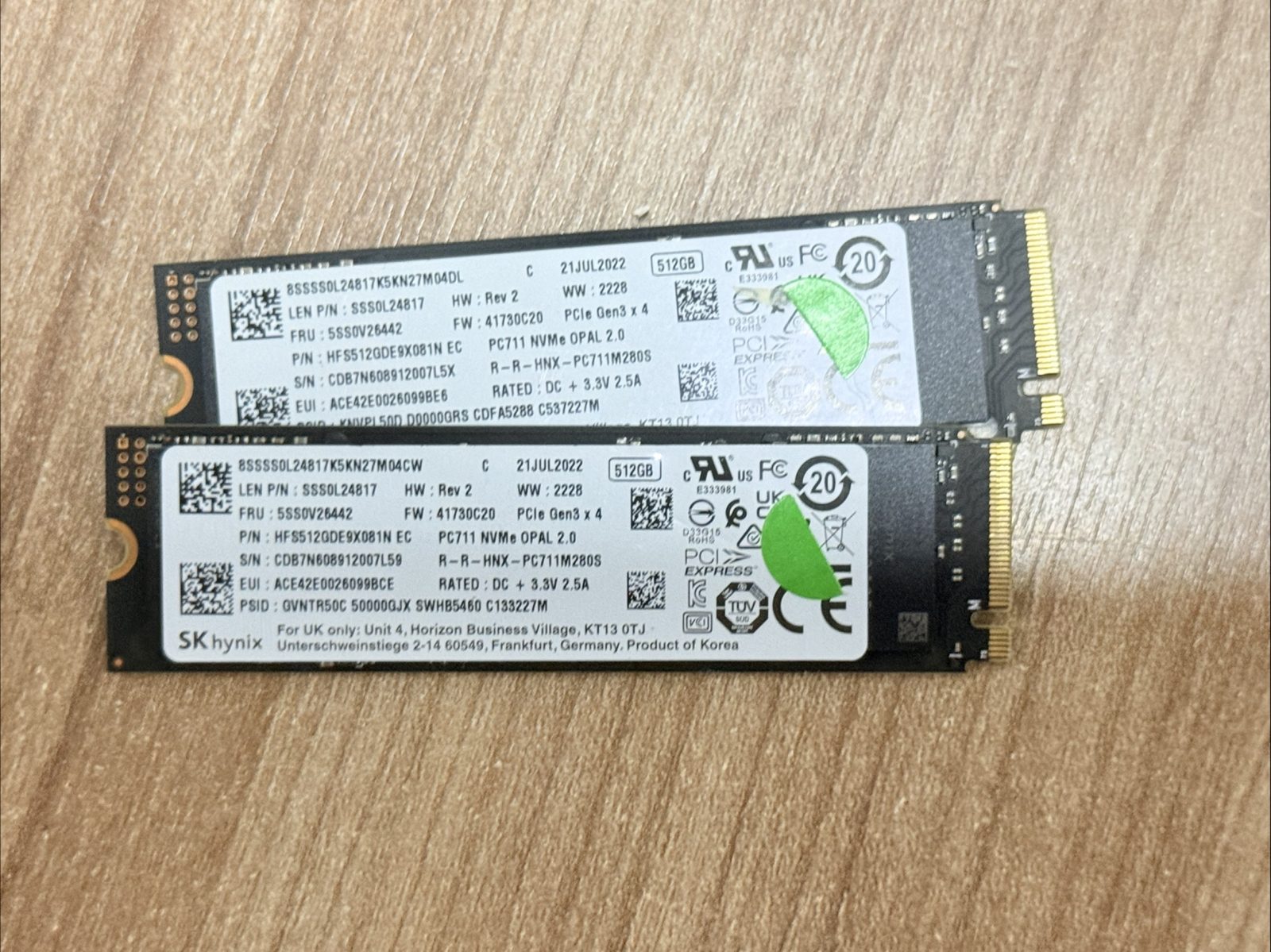 ขาย Skhynix PC711 SSD 512GB M.2 NVMe รูปที่ 2