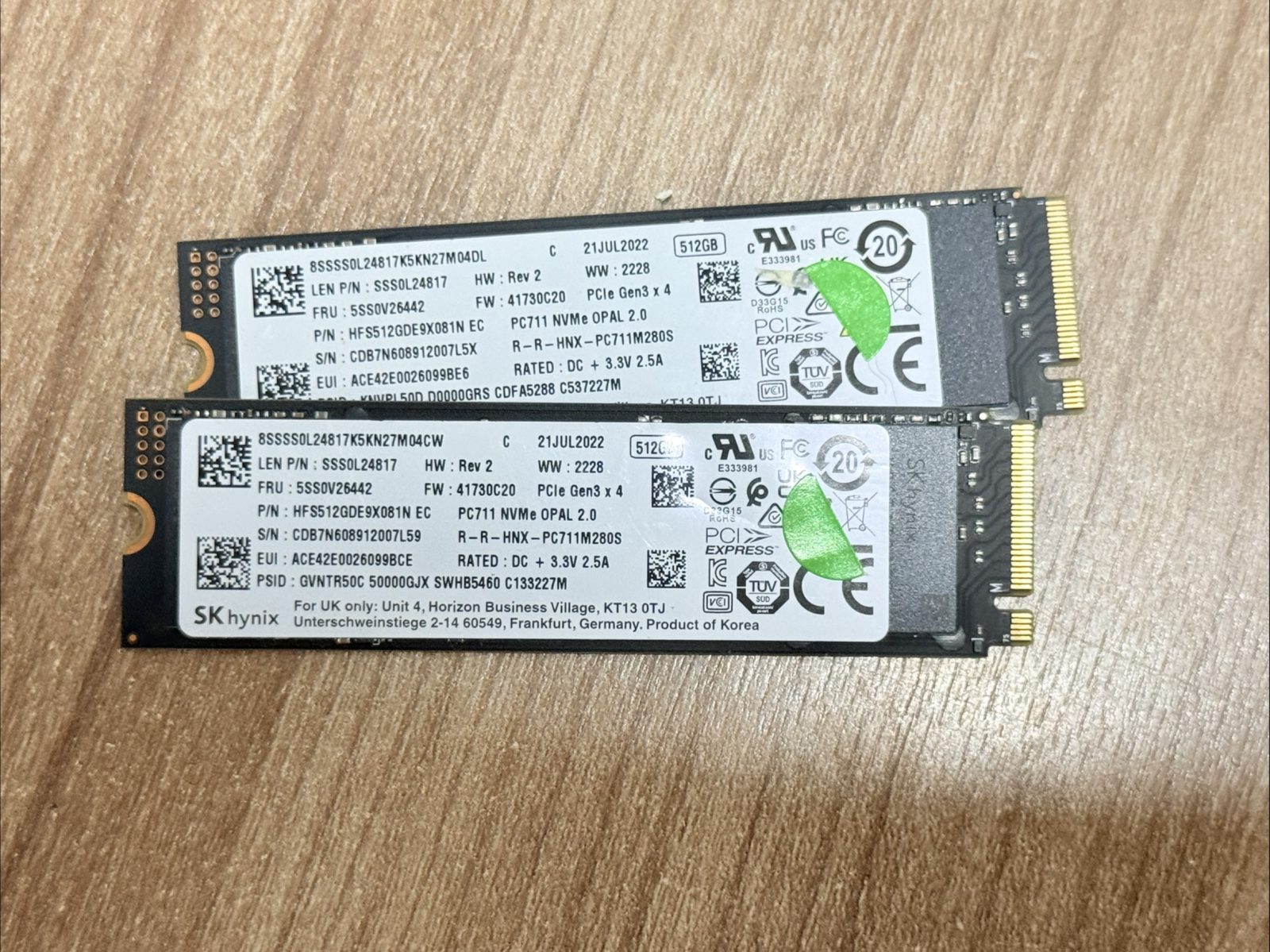 ขาย Skhynix PC711 SSD 512GB M.2 NVMe