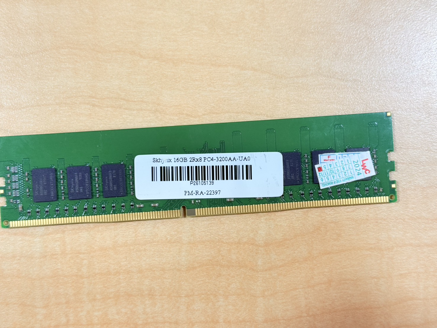 ขาย DDR4 PC Skhynix 16GB 2Rx8 PC4-3200AA-UA0 รูปที่ 3