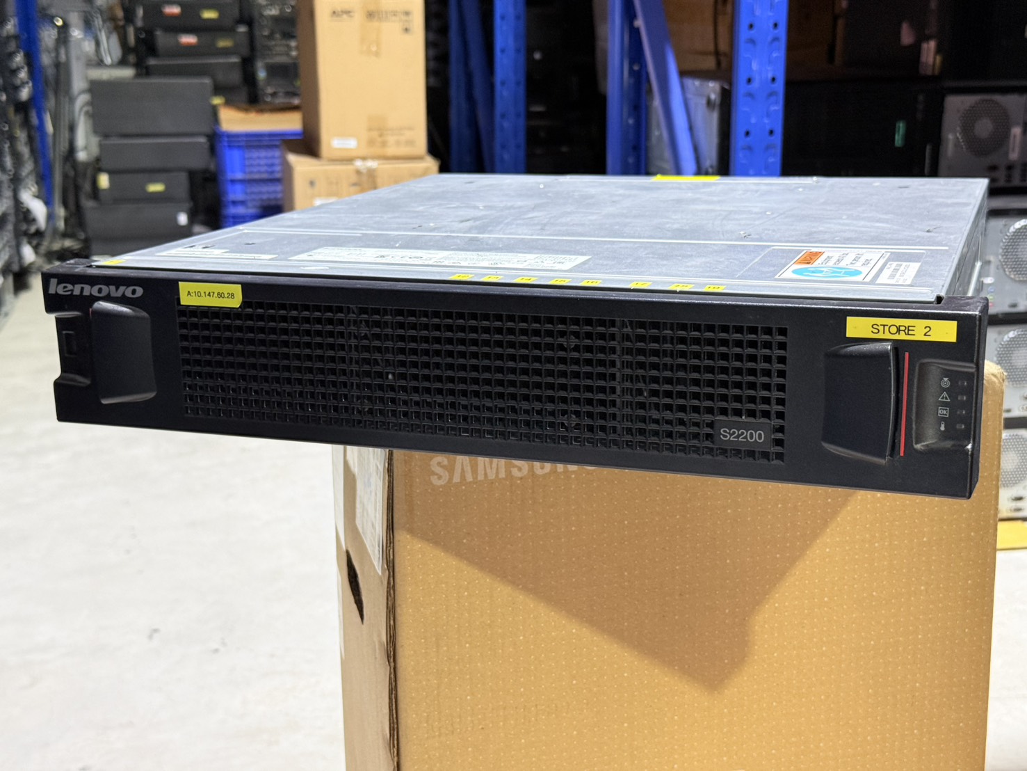 ขาย Lenovo Storage S2200 (เครื่องเปล่าไม่มี harddisk)
