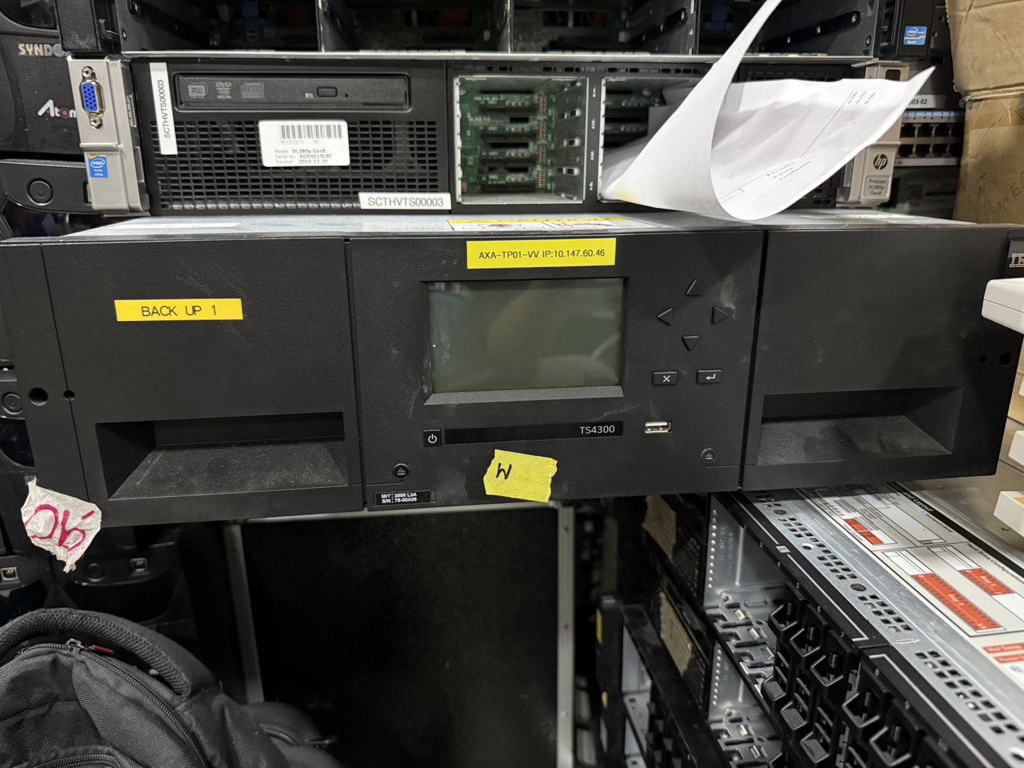 ขาย IBM TS4300 Tape Library (LO07) ระบบจัดเก็บข้อมูล