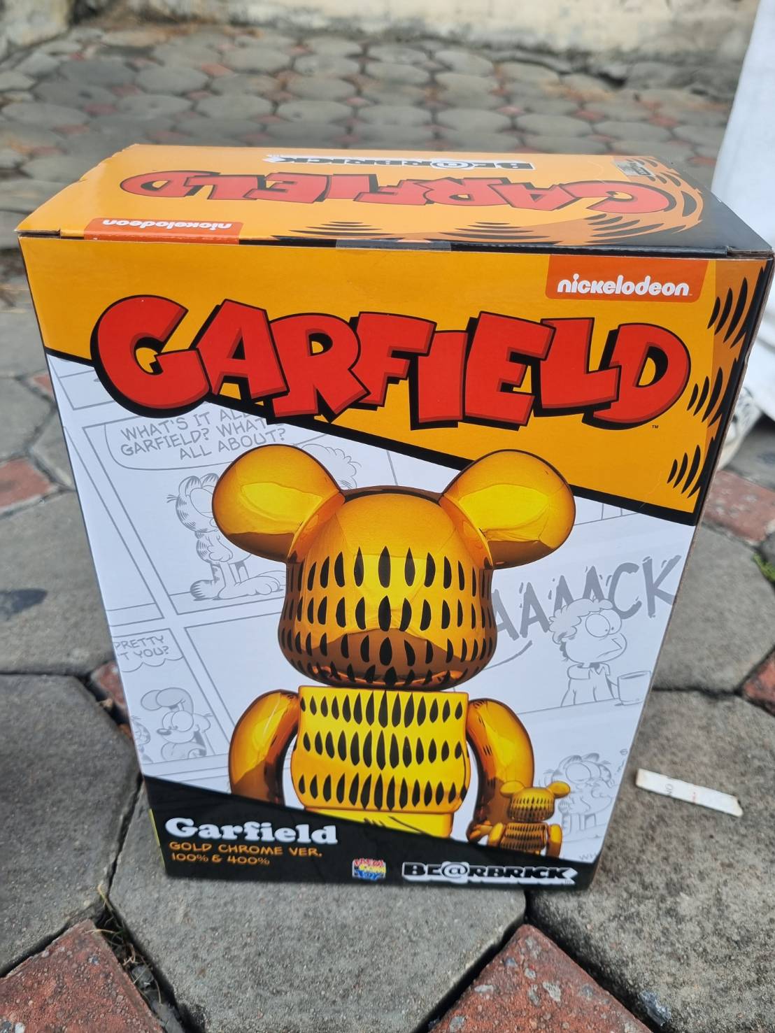 ขาย BE@RBRICK Garfield Gold Chrome Ver. 100% & 400% รูปที่ 2