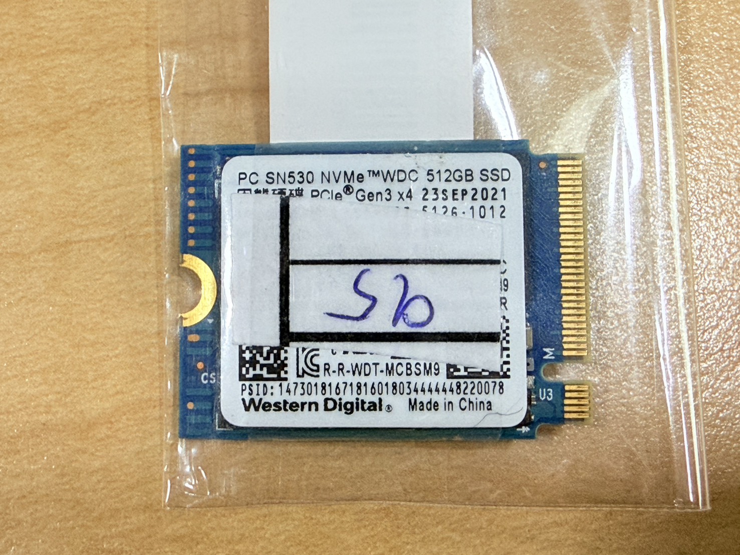 ขาย WD PC SN530 SSD 512GB M.2 NVMe (SSD) แบบ M.2 NVMe ความจุ 512GB
