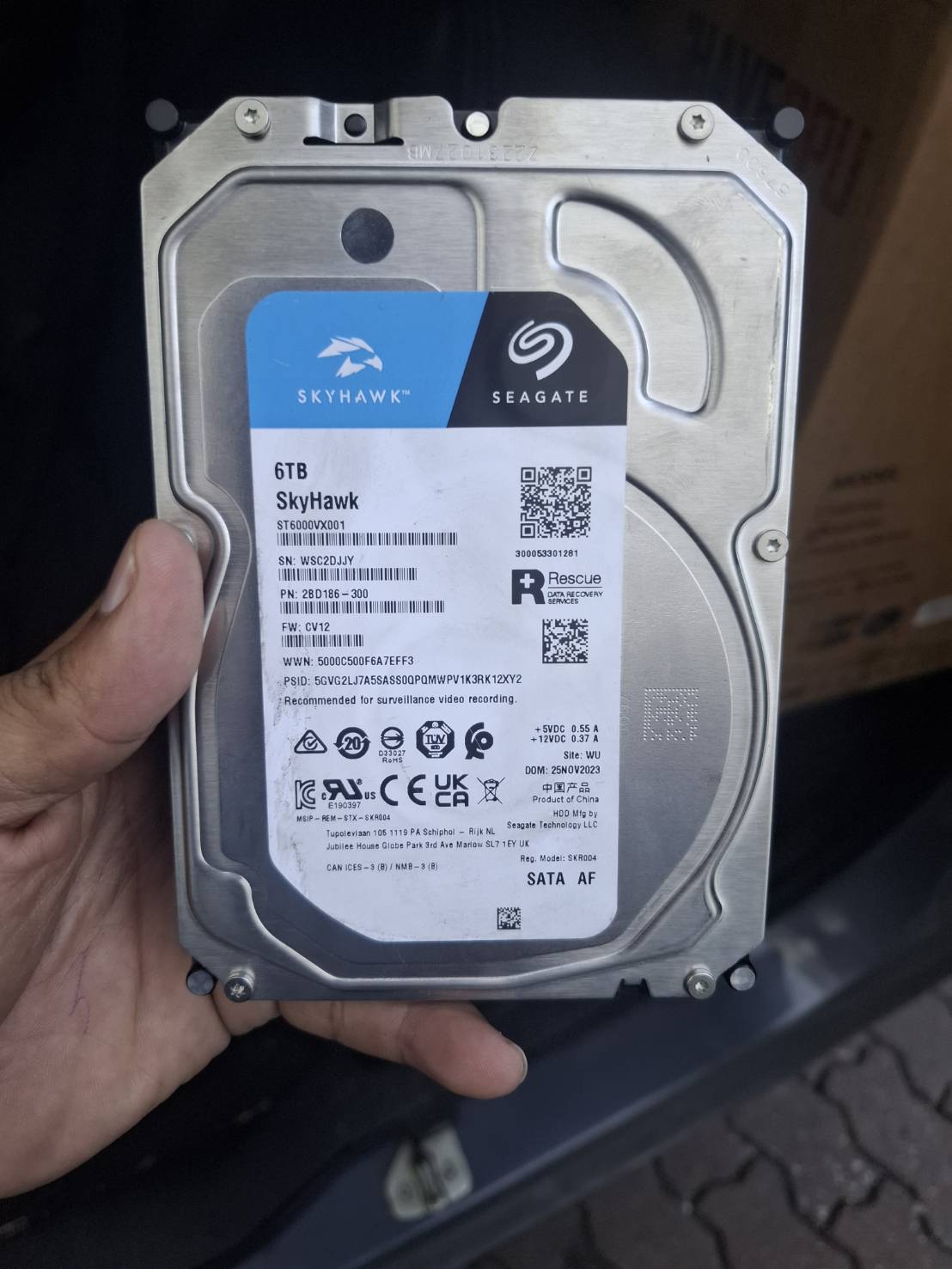 ขาย harddisk seagate 6tb skyhawk