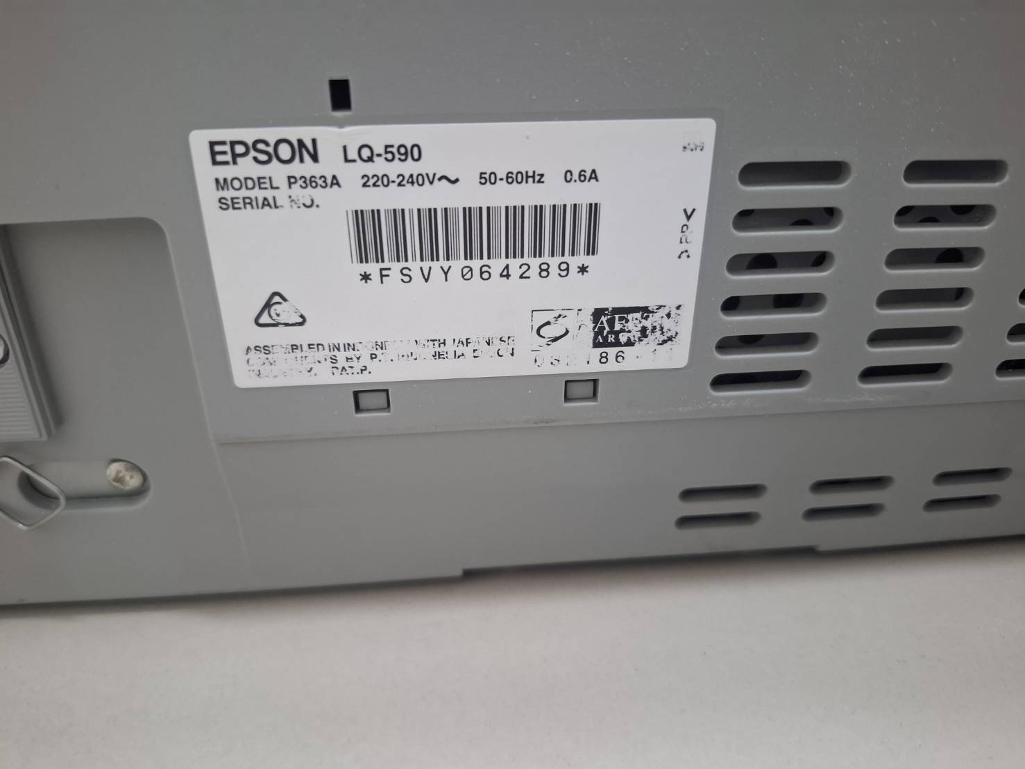 ขาย Epson Lq590 รูปที่ 2