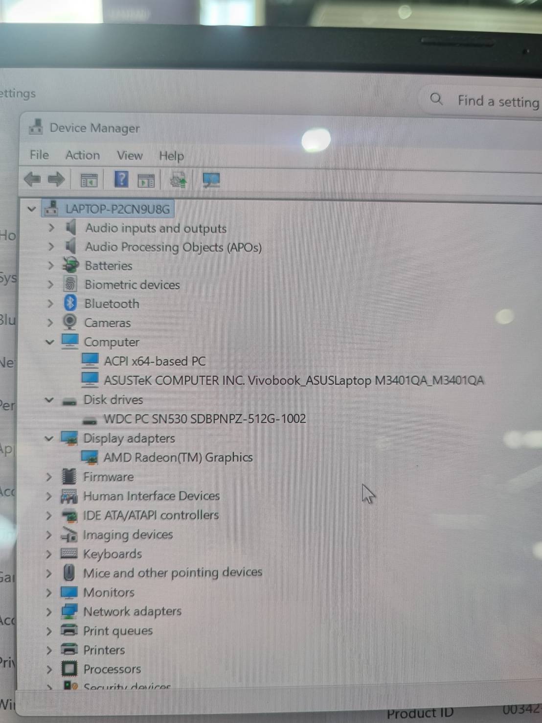 ขาย notebook vivobook amd Ryzen9 5900 Ram 16GB SSD 512GB รูปที่ 3